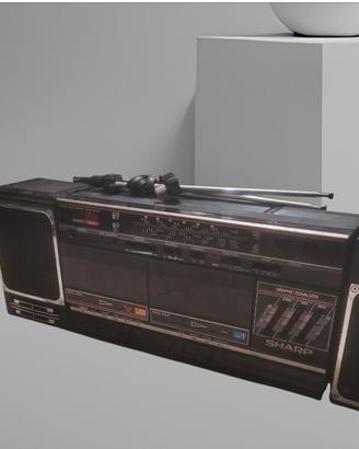 vintage Stereo portatile SHARP  WF-342  "Boom Box