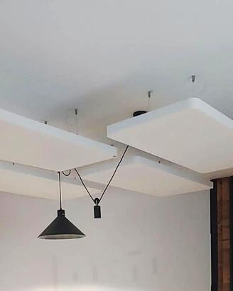 4 pannelli fonoassorbenti da soffitto