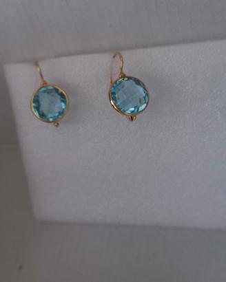 Orecchini con Topazio in oro 18kt 