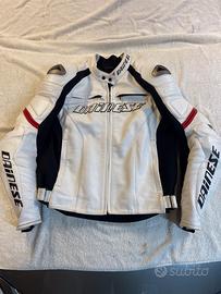 Giacca moto Dainese pelle racing 3