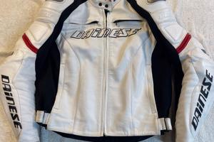 Giacca moto Dainese pelle racing 3