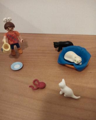 Playmobil 5126 bimba con gatti