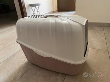 Toilette per gatti chiusa con paletta e filtro