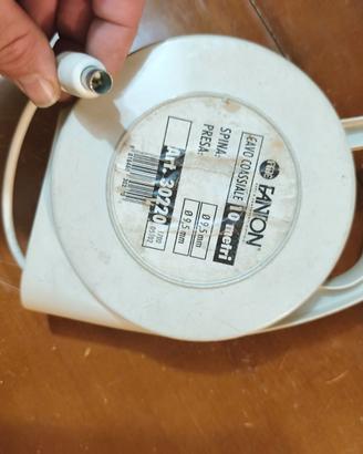 Avvolgicavo Coassiale Vintage Fanton Puma 10 metri