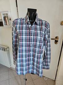 Camicia Uomo Napapijiri a quadri, colore blu, Tg L