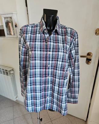 Camicia Uomo Napapijiri a quadri, colore blu, Tg L