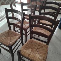 6 Sedie in legno