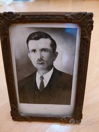 portafoto antico in ferro 1890 per collezionisti 