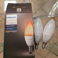 2 lampadine Philips Hue E14 White Ambiance 