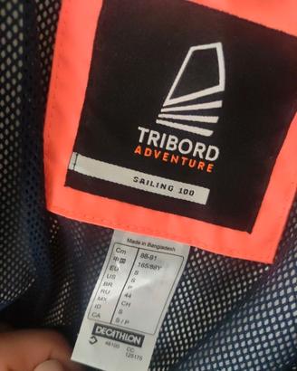 Giacca a vento bianca Decathlon taglia S