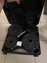 Domyos kit manubri e bilanciere 20kg