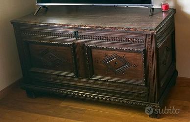 Cassapanca inglese in rovere