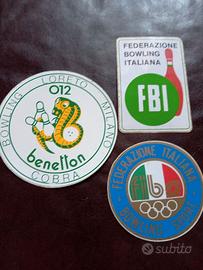 Adesivi vintage Bowling Fbi