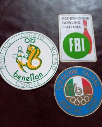 Adesivi vintage Bowling Fbi