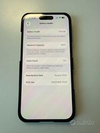 iPhone 16 nero, 128 GB