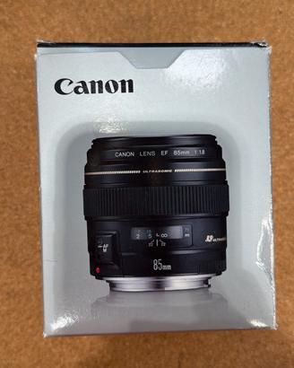 obiettivo canon EF 85 mm F1.8 USM NUOVO