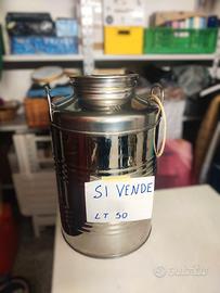 Fusto Olio/Vino Acciaio Inox ITALINOX 50 Lt