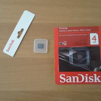 SanDisk memory stick micro M2 da 4 Giga nuova