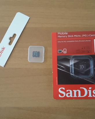 SanDisk memory stick micro M2 da 4 Giga nuova