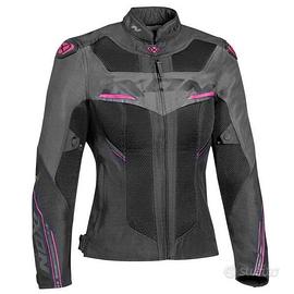 Giubbotto Ixon DRACO Nero FUXIA LADY TG.XS