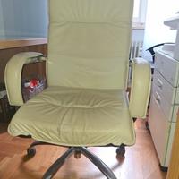 poltrona ufficio direzionale in vera pelle