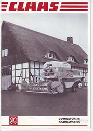 Brochure depliant Claas Dominator 76 e 56