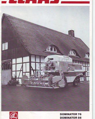 Brochure depliant Claas Dominator 76 e 56