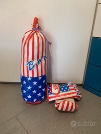 Sacco da box giocattolo bambini guantoni