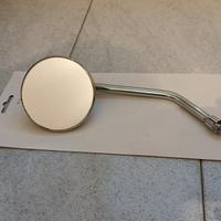 Specchietto moto rotondo regolabile cromato