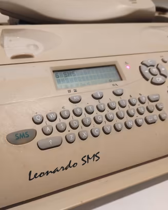 Fax SMS telefono Leonardo Telecom vintage LEGGI