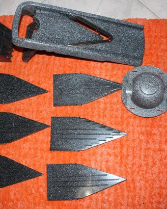 Mandolina plastica con 6 pezzi di ricambio