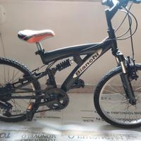 bici bi ammortizzata bianchi 20 