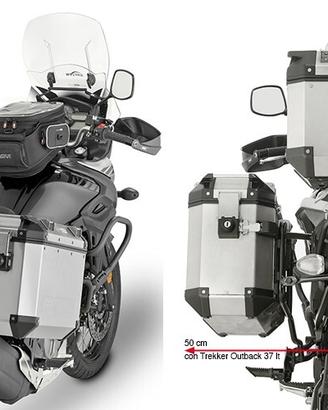GIVI PL3112CAM Portavaligie laterale specifico per