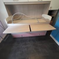 cameretta ponte con tre letti