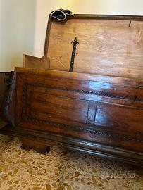 Cassapanca antica L 170 cm coperchio