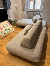 Divani sand lago con cuscini