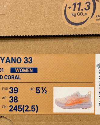ASICS GEL-KAYANO 33 Women Bianco/Corallo
