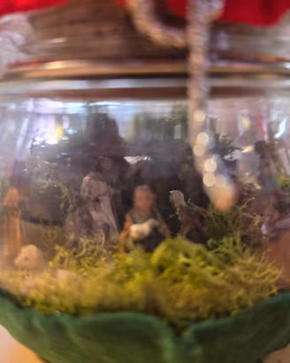 Presepe Artigianale in Barattolo di Vetro Ermetico