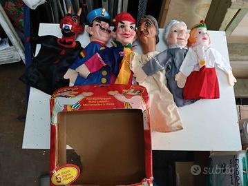 6 marionette vintage anni 70