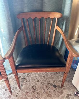 Coppia Poltroncine Vintage in Legno - Anni '60/'70