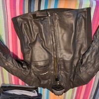 giacca moto in pelle