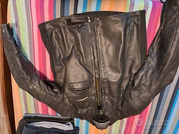 giacca moto in pelle