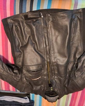 giacca moto in pelle