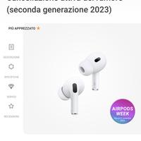 Airpods pro 2 2023 nuovi mai aperto,p