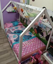 Letto montessoriano con materasso in memory form