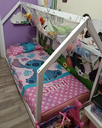 Letto montessoriano con materasso in memory form