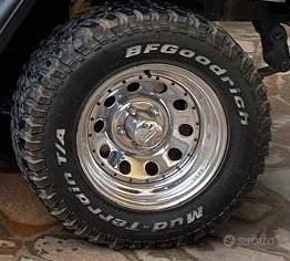 Cerchi in acciao cromati Jeep Wrangler YJ