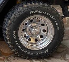 Cerchi in acciao cromati Jeep Wrangler YJ