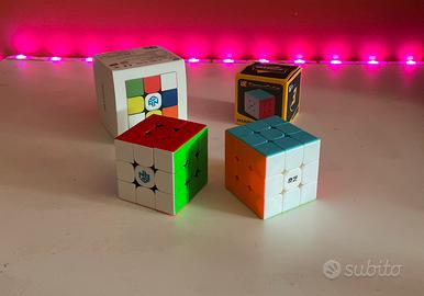 2 Cubi Rubik GAN3x3 velocità puzzle,QiYi WARRIORs