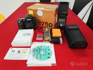 NIKON D750 nuova otturatore 0 scatti